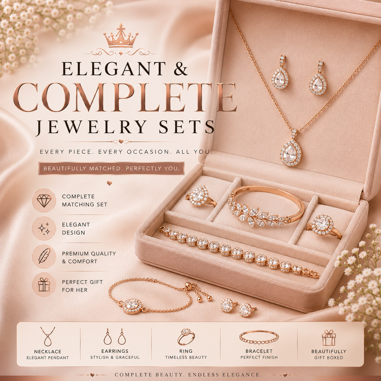 Elegant & Complete Jewelry Sets