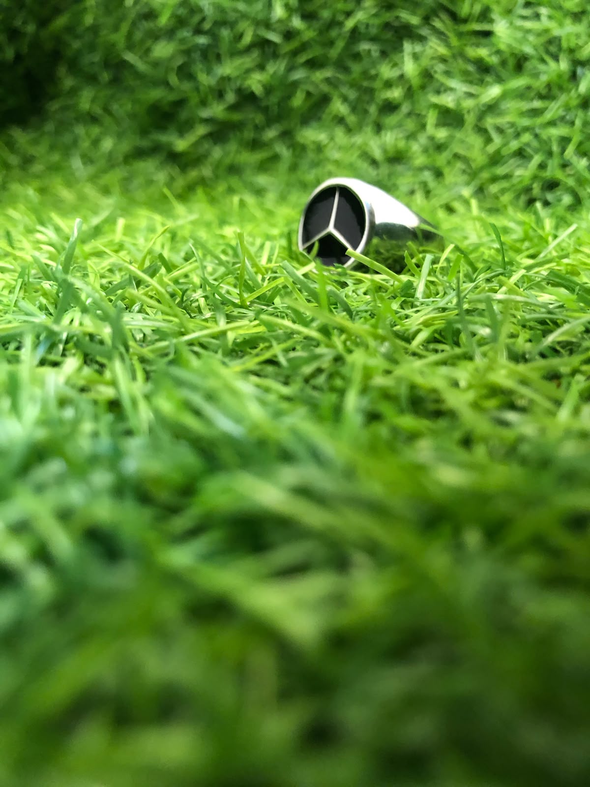 Luxury Black Emblem Ring for Men